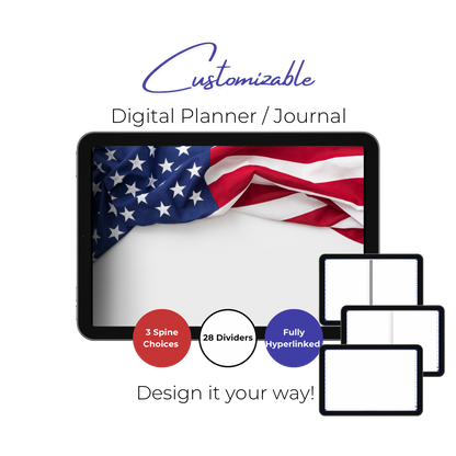 Customizable Digital Planner / Journal - Flag