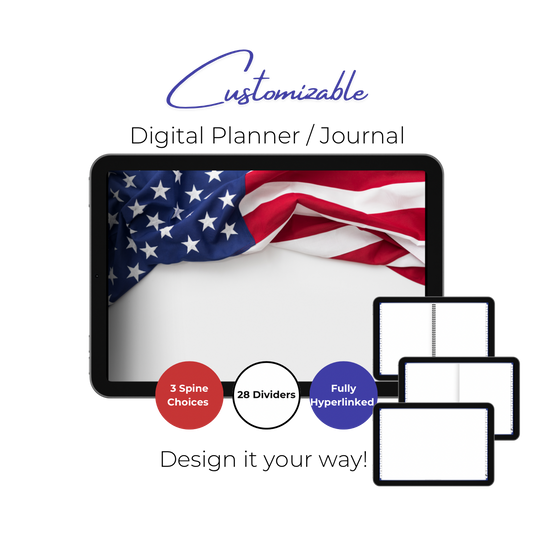Customizable Digital Planner / Journal - Flag