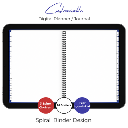 Customizable Digital Planner / Journal - Flag
