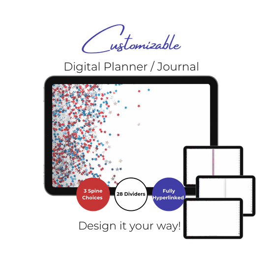 Customizable Digital Planner / Journal - Stars